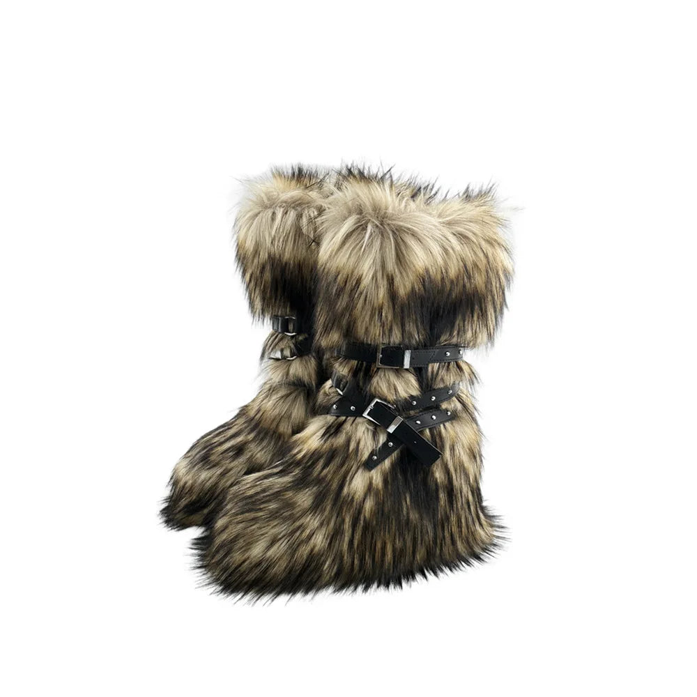 Faux Fur Snow Boots