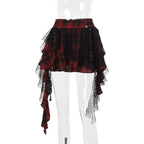Checkered Midi Skirt