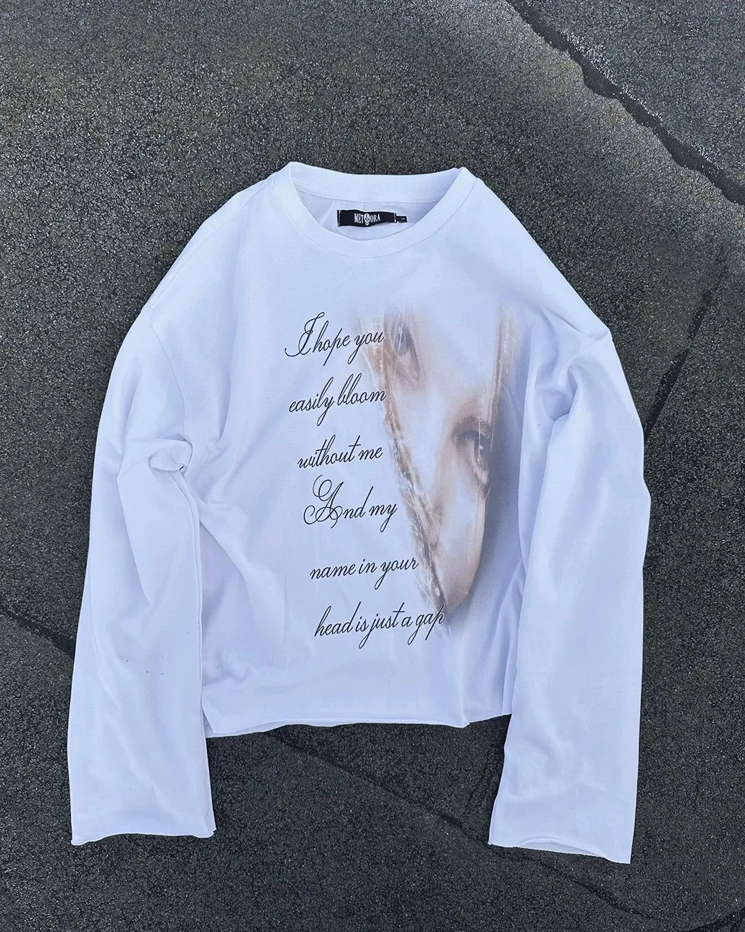 Striped Grunge Long Sleeve Tee