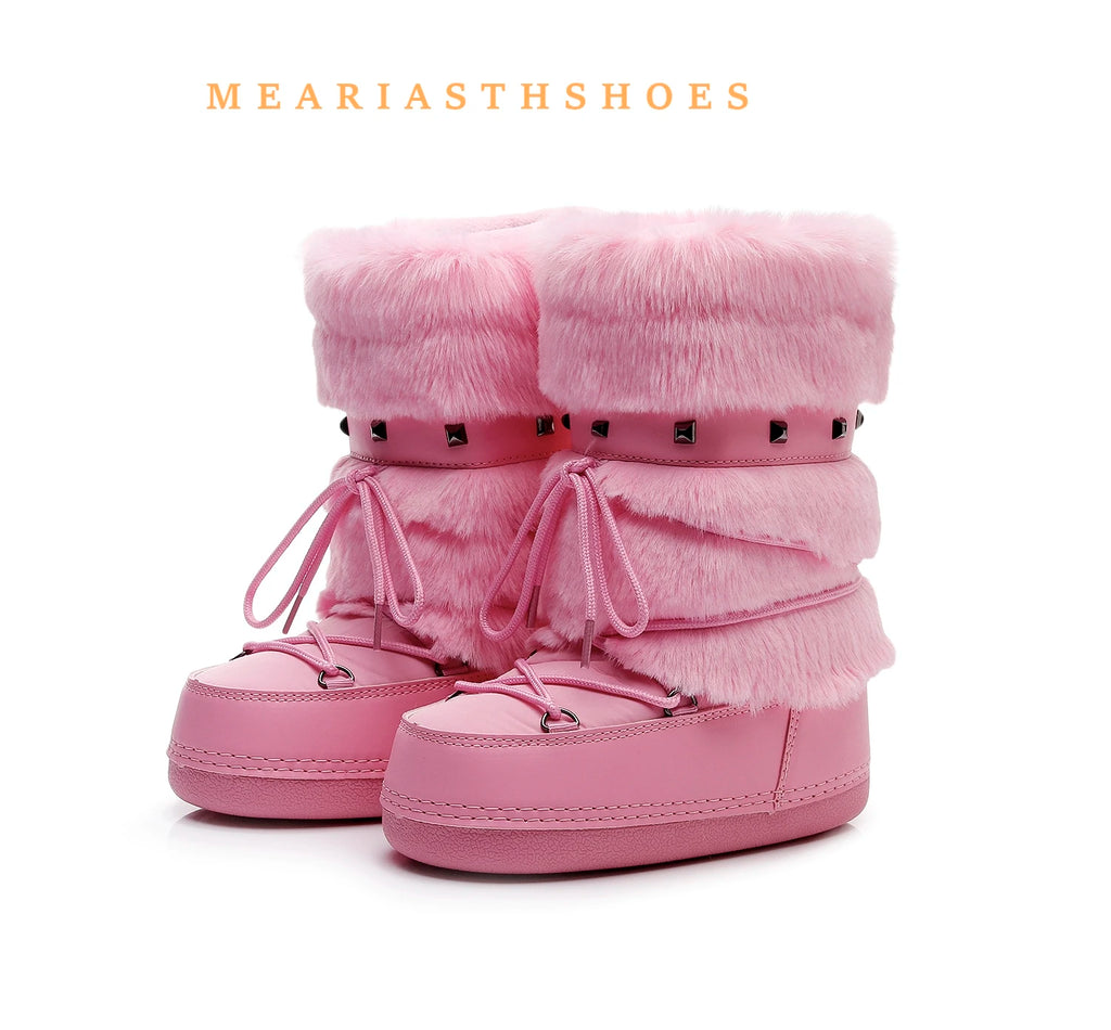 Faux Fur Snow Boots