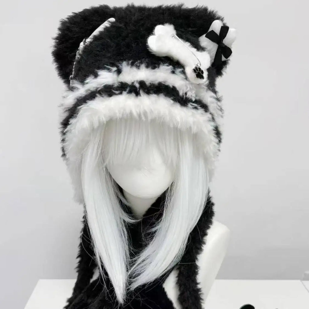 Leopard Faux Fur Ear Hat