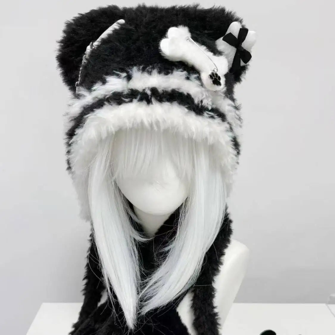 Leopard Faux Fur Ear Hat