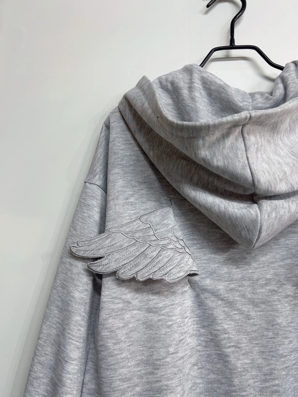 Angel Wing Embroidered Hoodie