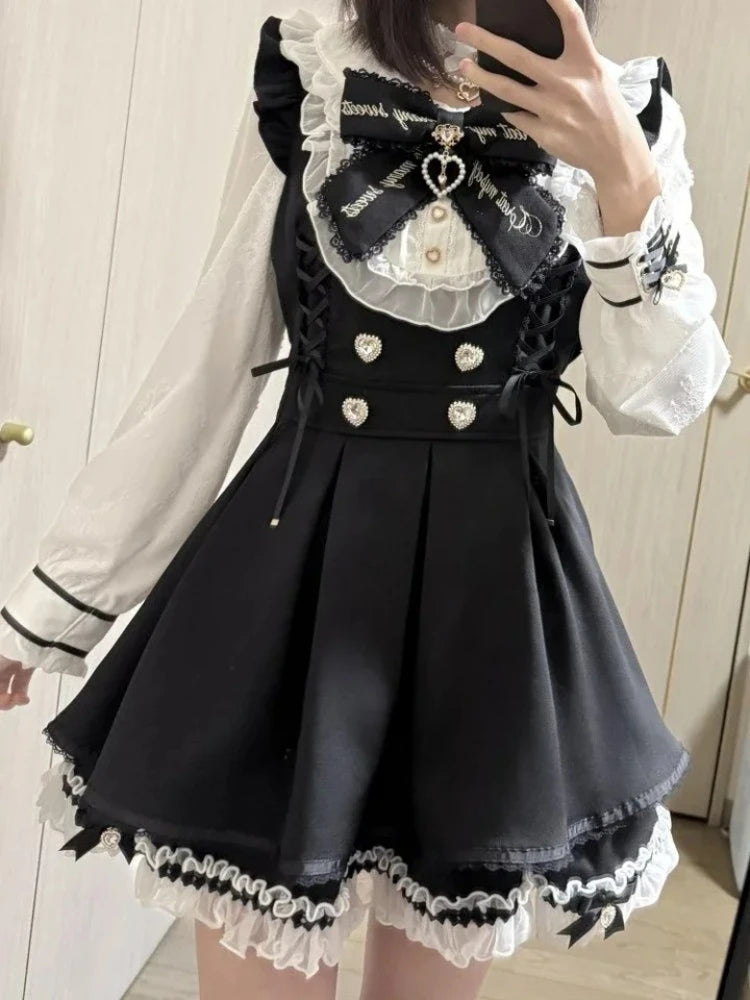 Gothic Lace Long Sleeve Dress