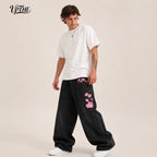 Cherry Blossom Embroidered Jeans