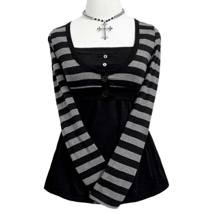 Striped Off-Shoulder Top