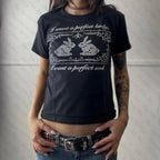 Gothic Rabbit Print Tee