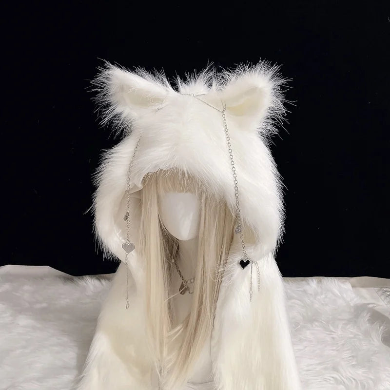 Faux Fur Cat Ear Hat