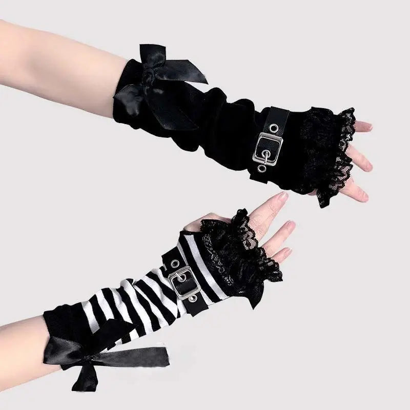 Lace Fingerless Arm Warmers