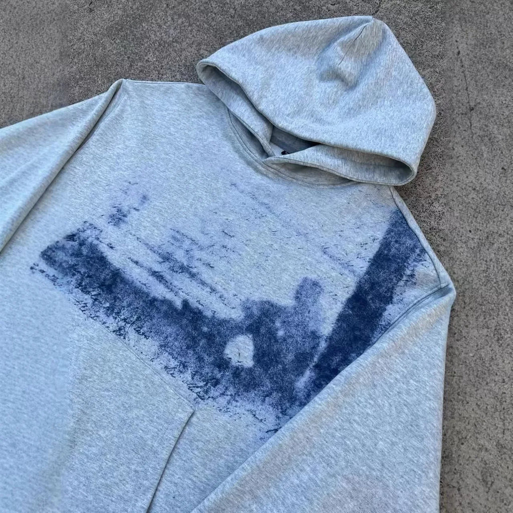 Gothic Print Hoodie