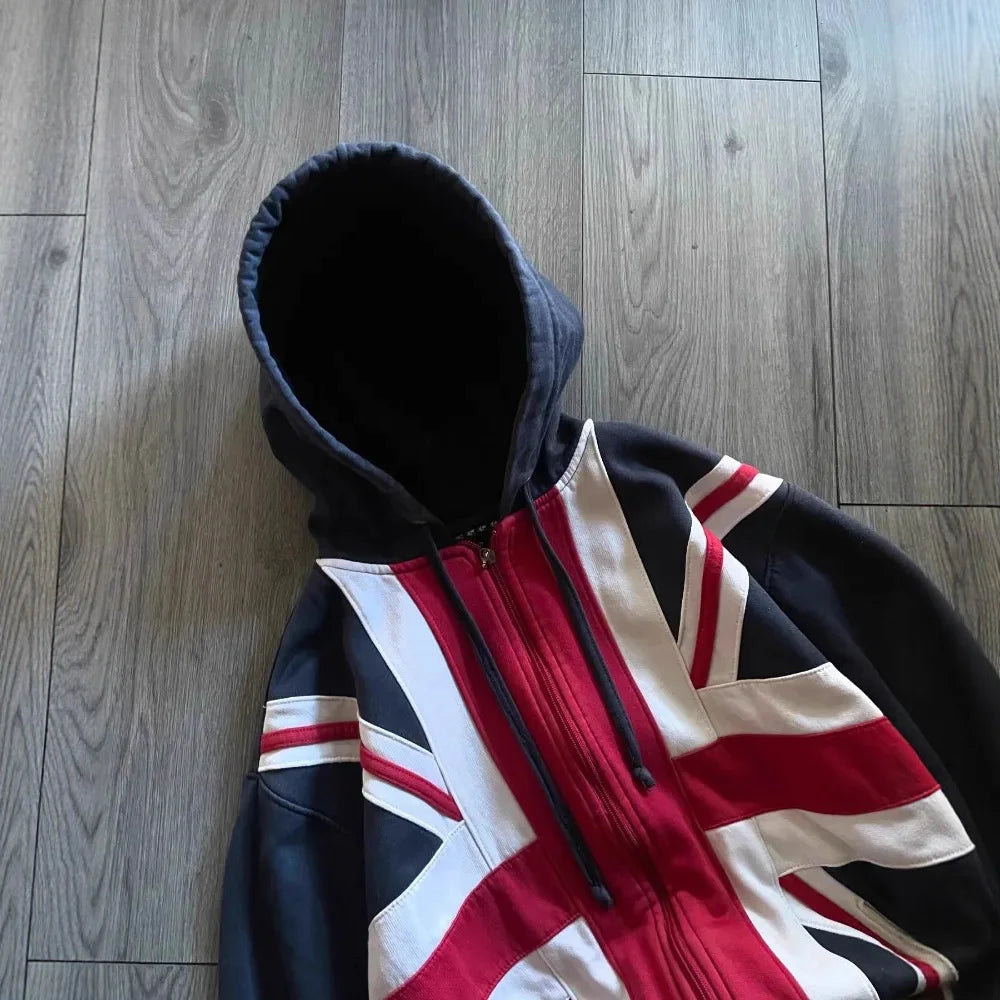 Union Jack Zip-Up Hoodie