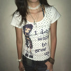 Polka Dot Graphic Tee
