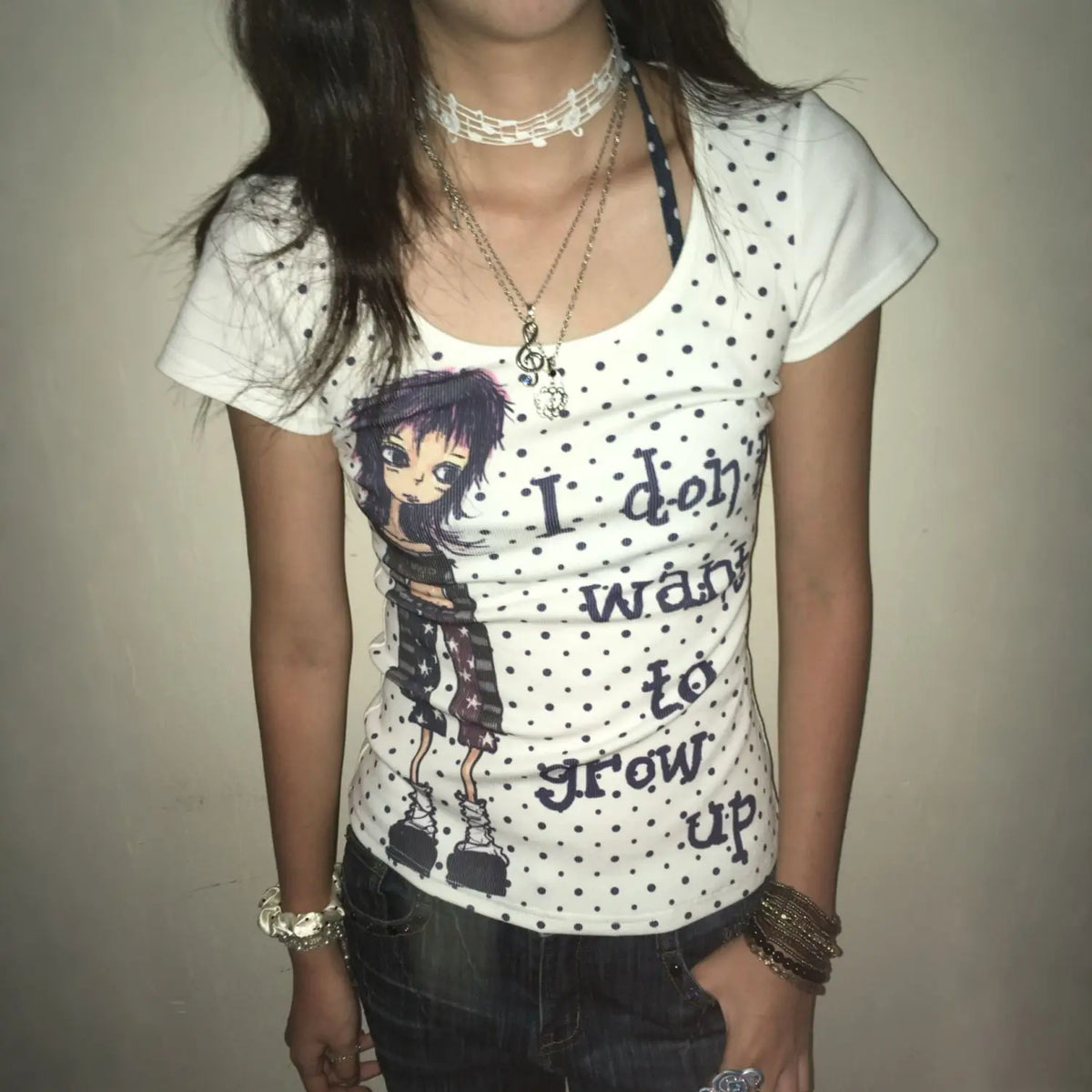 Polka Dot Graphic Tee