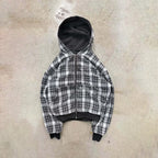 Reversible Plaid Zip-Up Hoodie