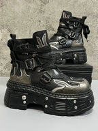 Platform High-Top Boots