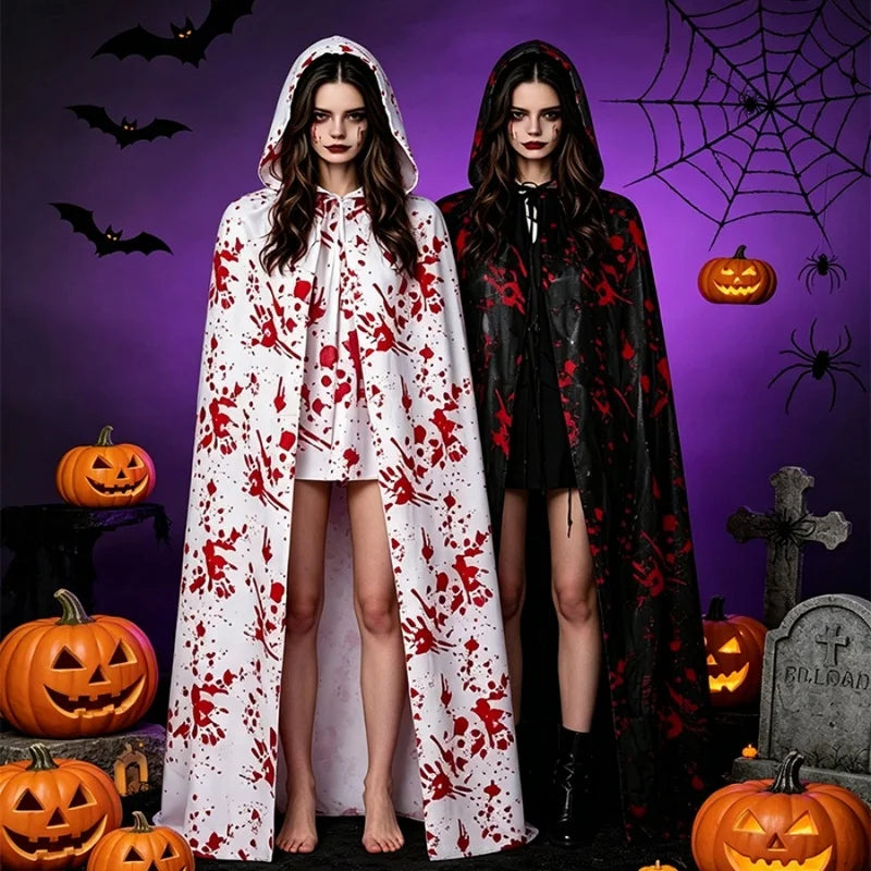 Blood Splatter Hooded Cloak