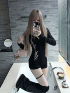 Slim Fit Long Sleeve Jumpsuit