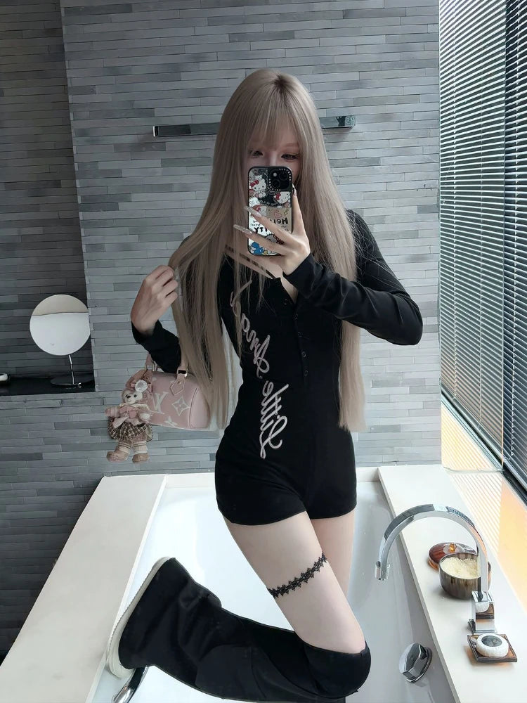Slim Fit Long Sleeve Jumpsuit