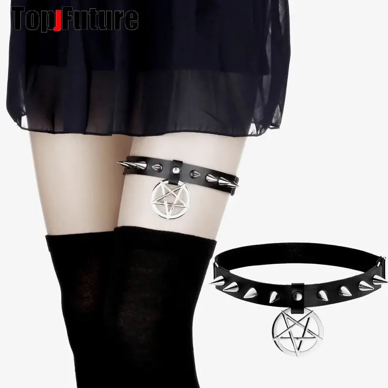 Pentagram Garter Stockings
