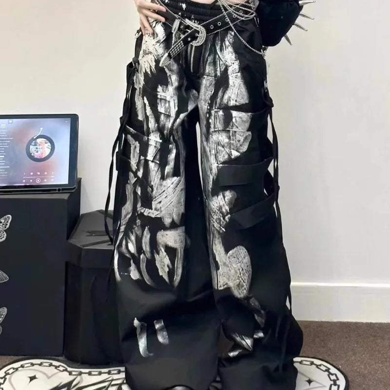 Tie-Dye Wide-Leg Pants