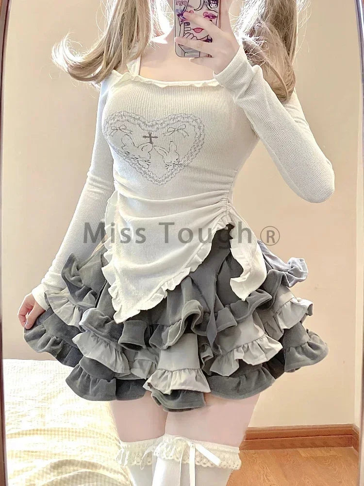 Rabbit Print Two-Piece Set