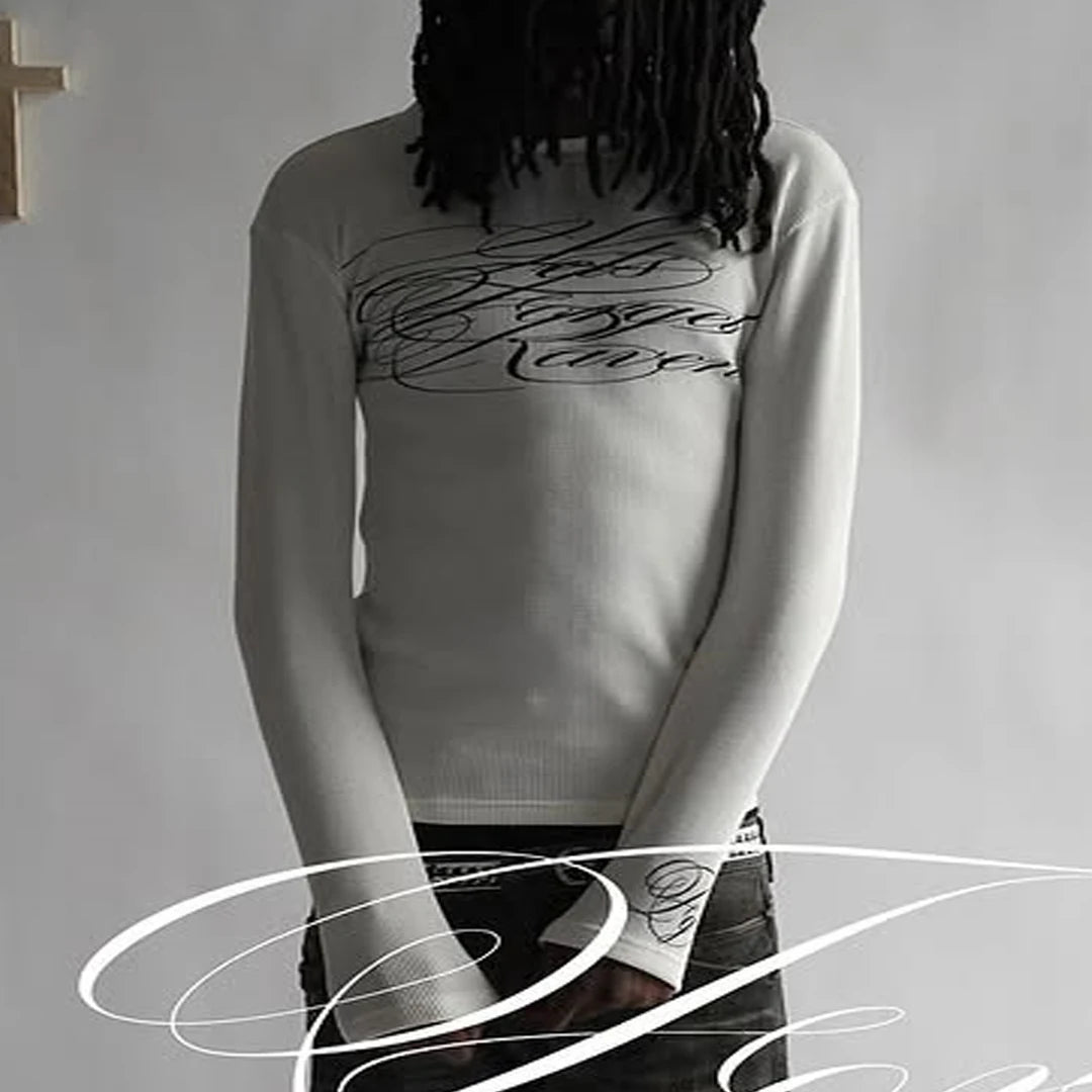 Gothic Script Long Sleeve Tee