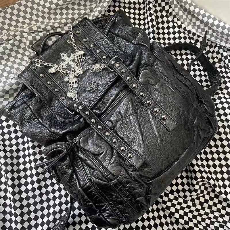 Cross Rivet Backpack