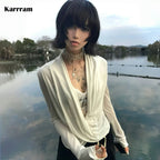 Cross Print Long Sleeve Tee