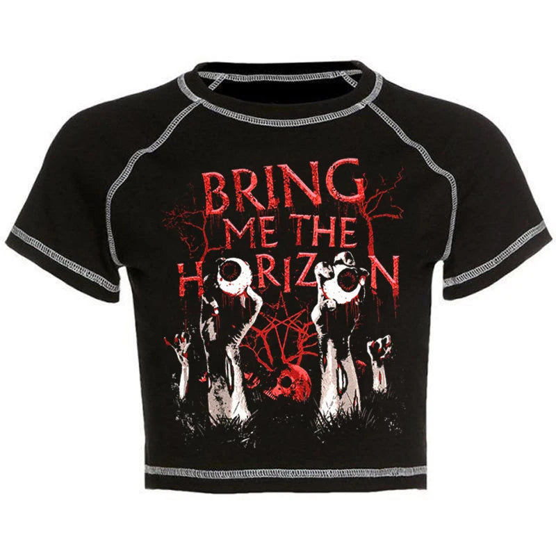 Gothic Letter Print Tee