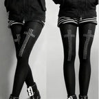 Rhinestone Cross Tights
