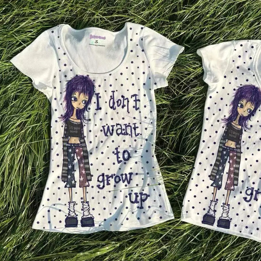 Polka Dot Graphic Tee