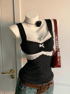 Lace Bow Corset Top