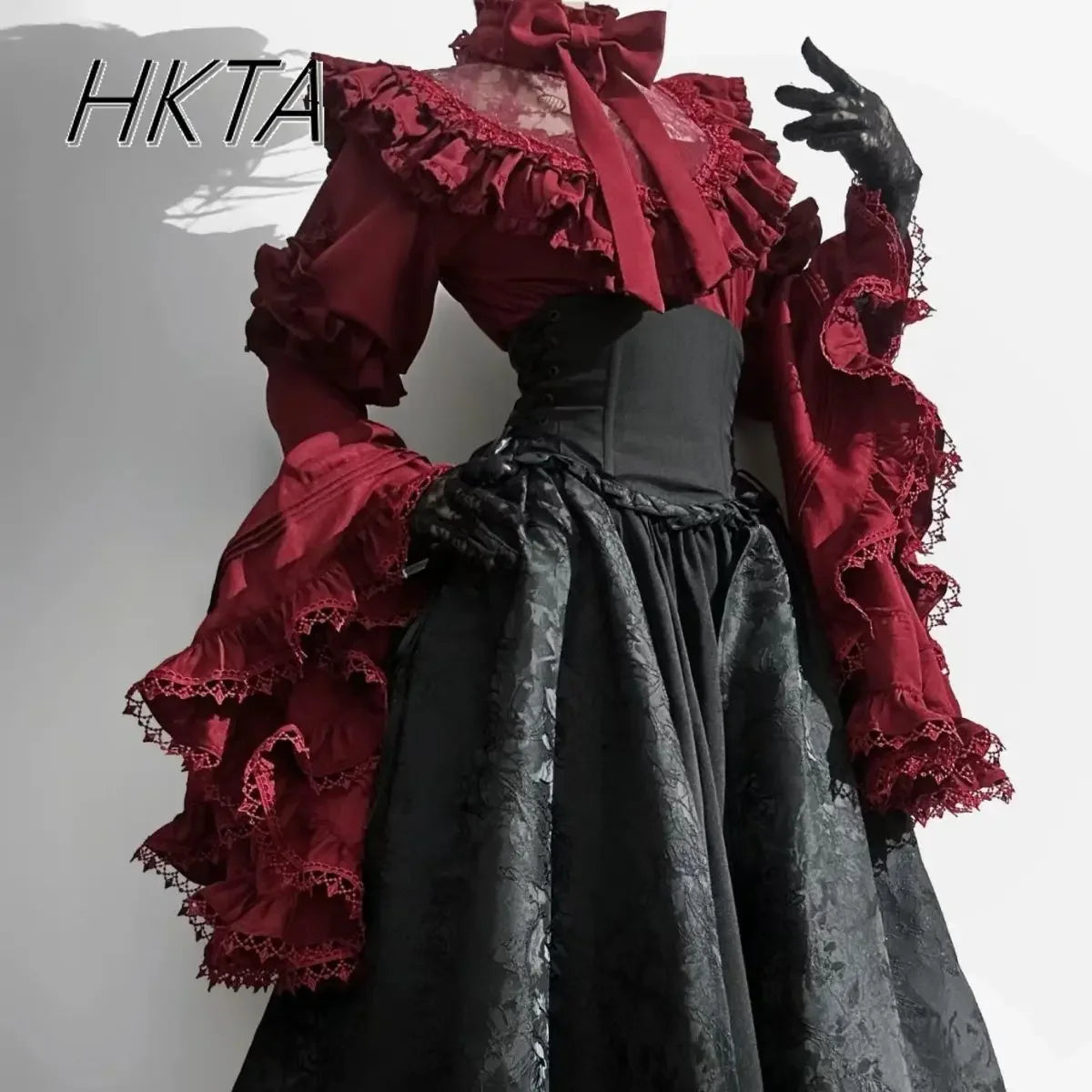Gothic Ruffle Umbrella Dress