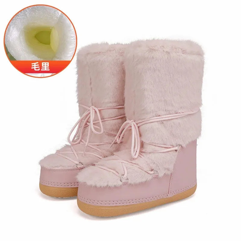Faux Fur Snow Boots