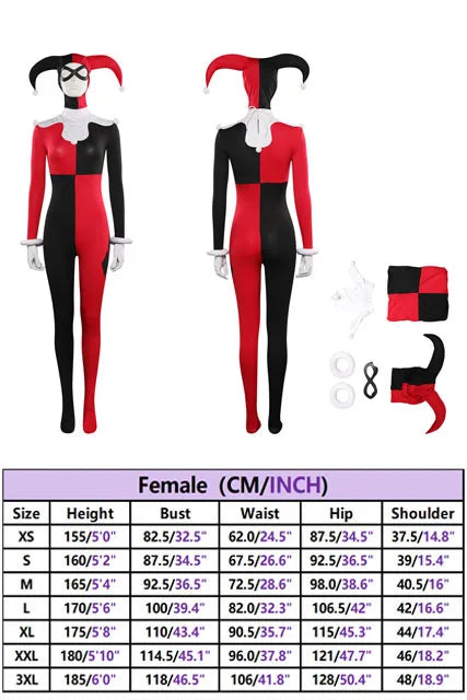 Harley Quinn Cosplay Jumpsuit