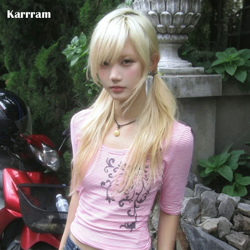 Pink Graphic Print Tee