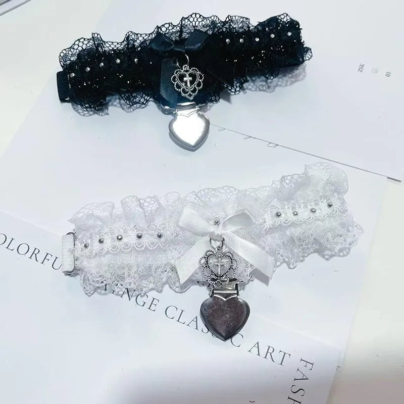 Lace Heart Leg Ring