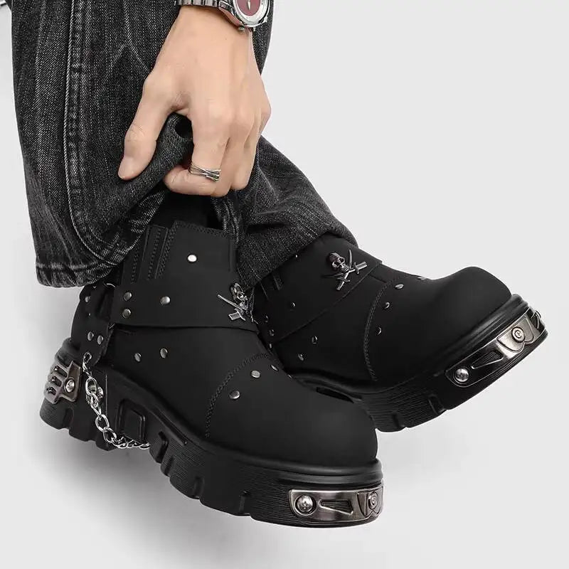 Gothic Platform Chelsea Boots