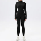 Graphic Print Zip-Up Jumpsuit