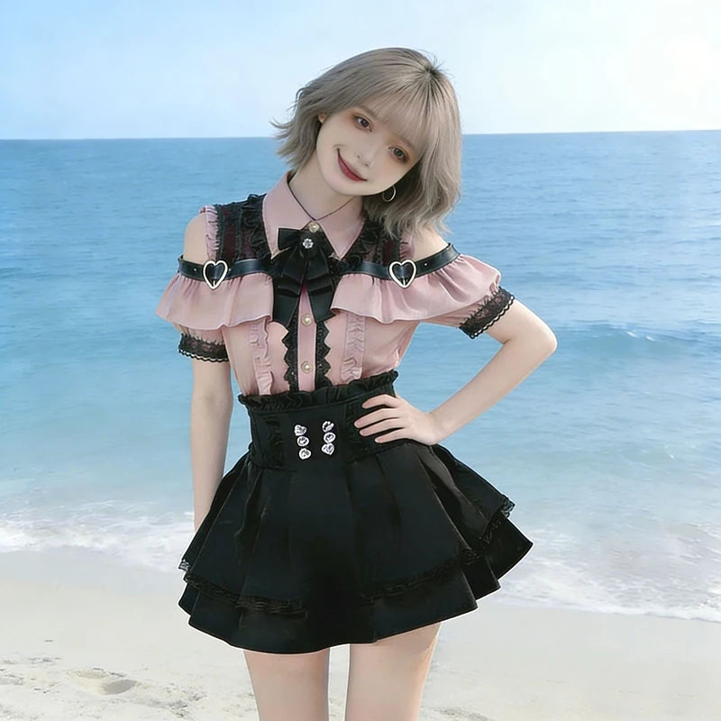 JK Uniform Skirt Set