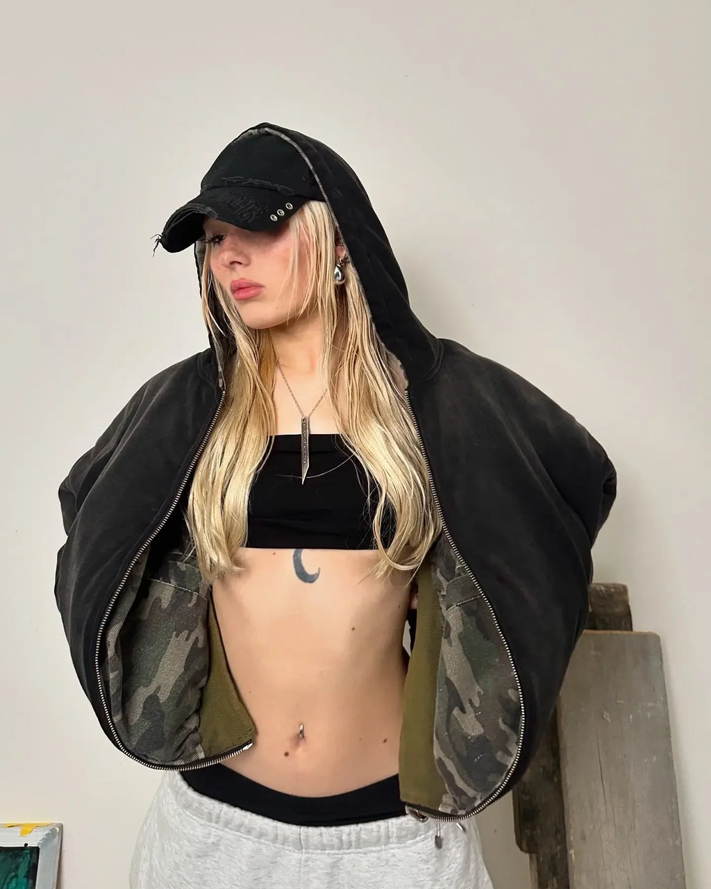 Camo Fleece Hoodie