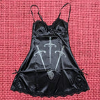 Sword Print Mini Dress