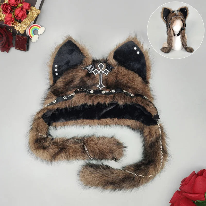Faux Fur Cat Ear Hat