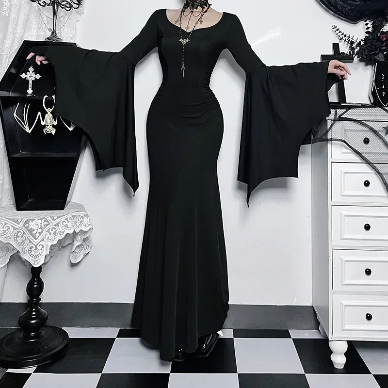 Batwing Dress Black