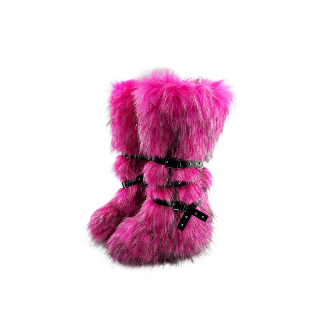 Faux Fur Snow Boots