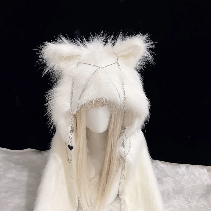Faux Fur Cat Ear Hat