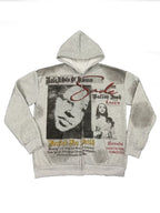 Gray Sweatshirt Jacket