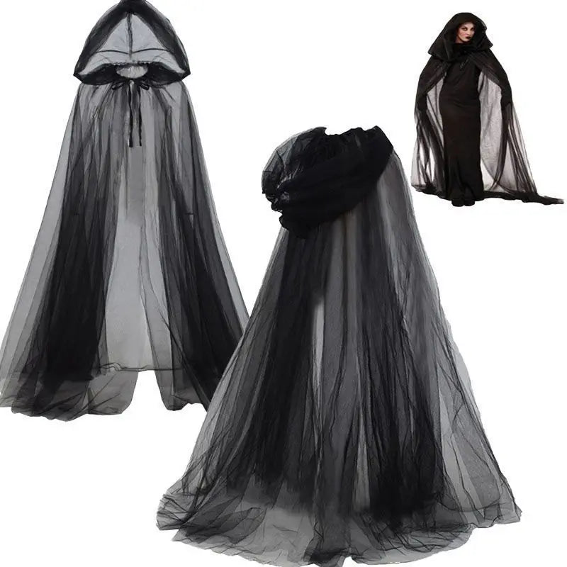 Mesh Hooded Cloak
