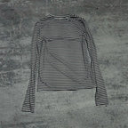 Striped Grunge Long Sleeve Tee