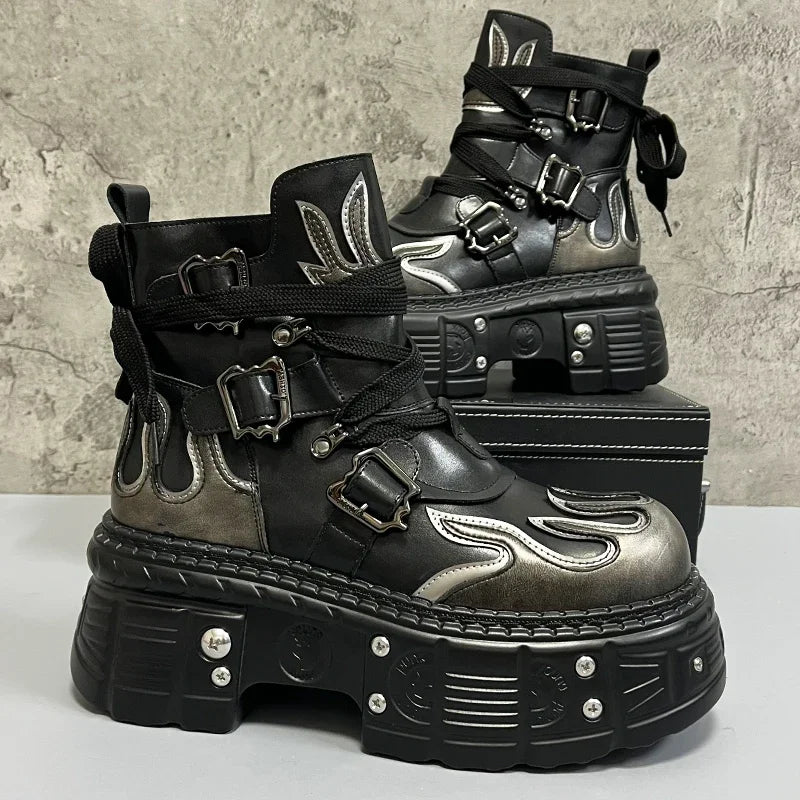 Platform High-Top Boots